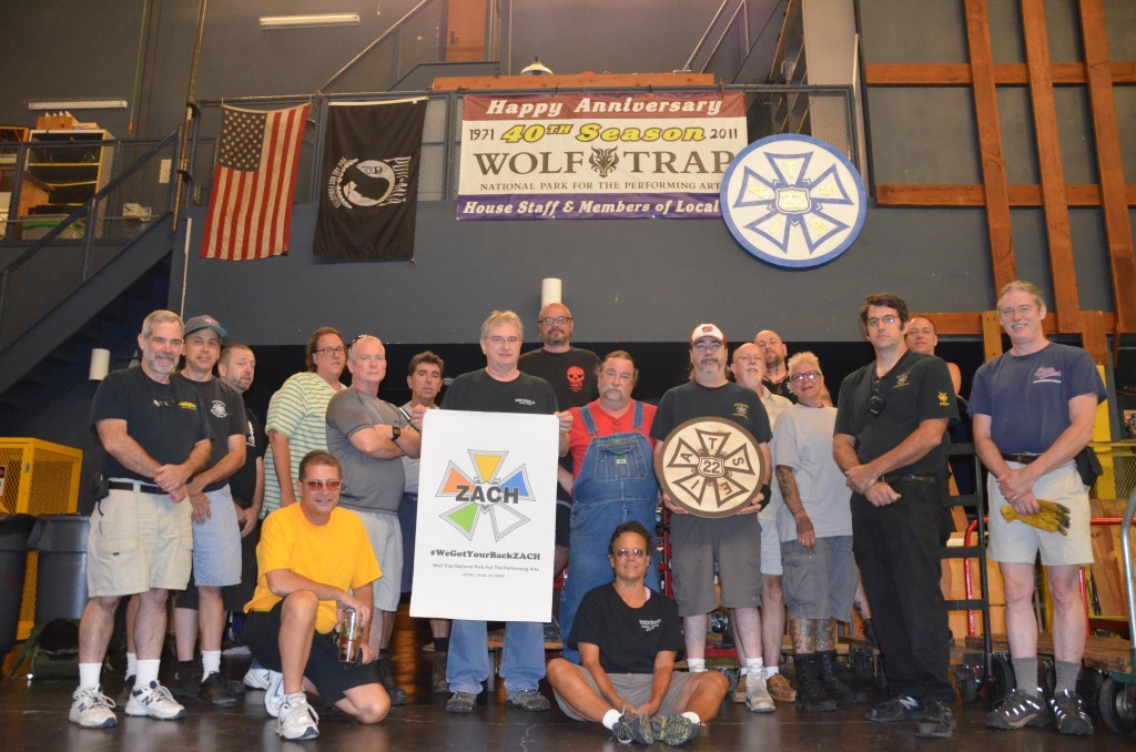 IATSE Local 22 Wolf Trap Park #WeGotYourBackZACH