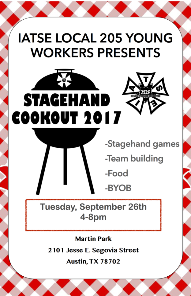 2017 Stagehands Cookout Flyer