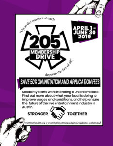 205 Membership Drive Flyer